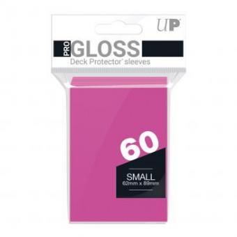 Ultra Pro Kartenhüllen - Japanische Größe Gloss (60) - Neonpink 