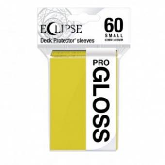 Ultra Pro Eclipse Kartenhüllen - Japanische Größe Gloss (60) - Zitronengelb 