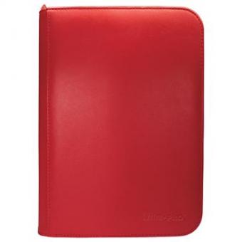 Ultra Pro Binder - 4-Pocket Vivid Zipper - Red 