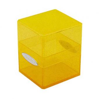 Ultra Pro Box - Glitter Satin Cube - Gelb 