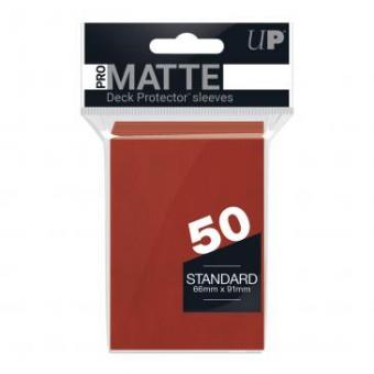Ultra Pro Kartenhüllen - Standardgröße Matte (50) - Rot 