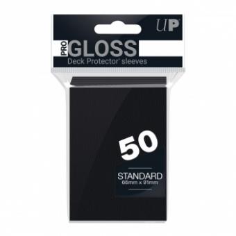 Ultra Pro Kartenhüllen - Standardgröße Gloss (50) - Schwarz 