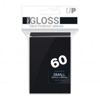 Ultra Pro Kartenhüllen - Japanische Größe Gloss (60) - Schwarz 