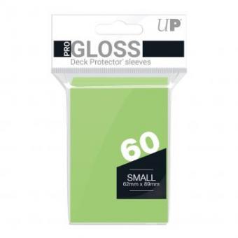 Ultra Pro Kartenhüllen - Japanische Größe Gloss (60) - Hellgrün 
