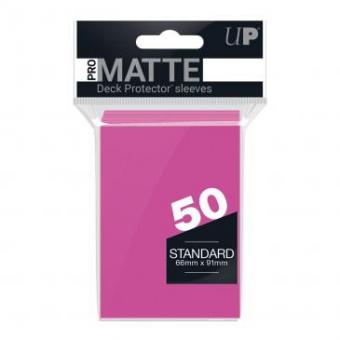 Ultra Pro Kartenhüllen - Standardgröße Matte (50) - Neonpink 