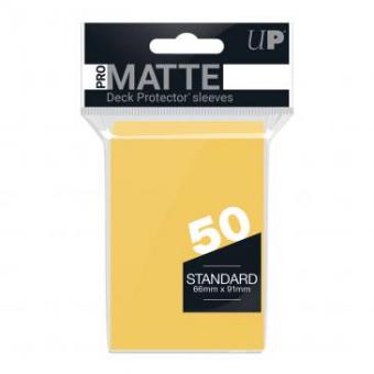 Ultra Pro Kartenhüllen - Standardgröße Pro-Matte (50) - Gelb 