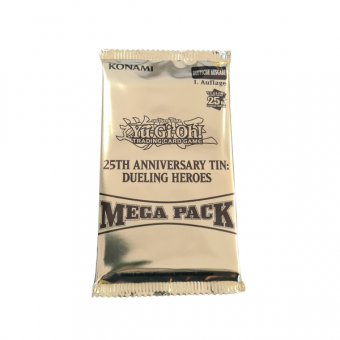 Mega Pack: 2023 25th Anniversary Tin: Dueling Heroes - Booster 1. Auflage - deutsch 
