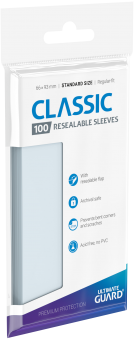 Ultimate Guard Classic Sleeves - Standardgröße Resealable (100) - Transparent 