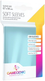 Gamegenic Soft Sleeves - Standardgröße (100) - Transparent 