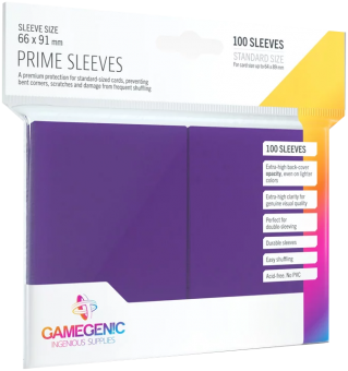 Gamegenic Prime Sleeves - Standard Size (100) - Purple 