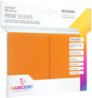 Gamegenic Prime Kartenhüllen - Standardgröße (100) - Orange 