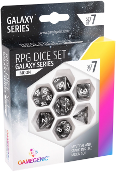Gamegenic Dice - RPG-Set (7) - Galaxy Series Moon 