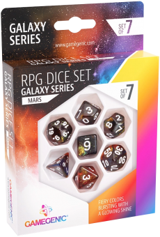 Gamegenic Dice - RPG-Set (7) - Galaxy Series Mars 