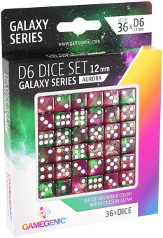 Gamegenic Dice - D6-Set 12 mm (36) - Galaxy Series Aurora 