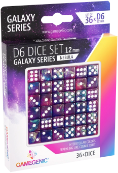 Gamegenic Würfel - W6-Set 12 mm (36) - Galaxy Series Nebula 