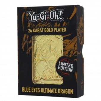 Fanattik Yu-Gi-Oh! 24 Karat Gold Card - Blue-Eyes Ultimate Dragon 