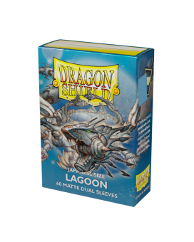 Dragon Shield Kartenhüllen - Japanische Größe Dual Matte (60) - Lagunenblau 