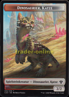Spielstein - Dinosaurier Katze (2/2) 