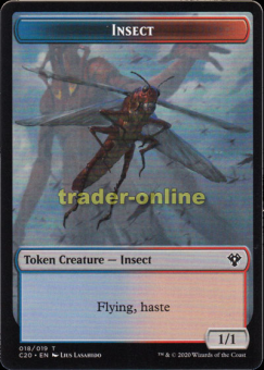Token - Insect (Flying, haste 1/1) 