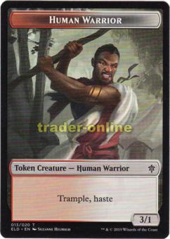 Token - Human Warrior (Trample, Haste, 3/1) 