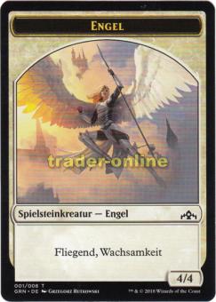 Spielstein - Engel (4/4 Fliegend, Wachsamkeit) 