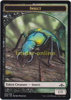 Token - Insect (1/1 Black/Green) 