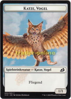 Spielstein - Katze Vogel (Fliegend 1/1) 