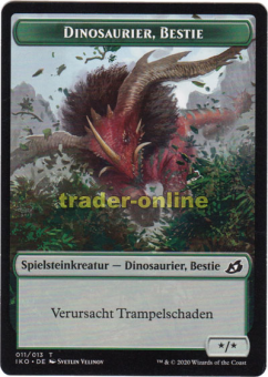 Spielstein -  Dinosaurier Bestie (Trampelschaden, */*) 