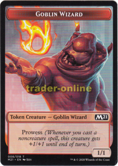 Token - Goblin Wizard (Prowess 1/1) 