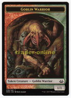 Token - Goblin Warrior (Red and Green 1/1) 