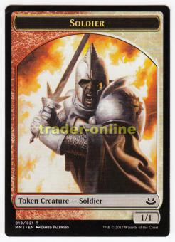 Token - Soldier (Red and White 1/1) 
