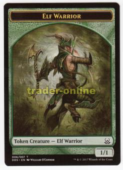 Token - Elf Warrior (Green 1/1) 