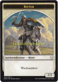 Spielstein - Ritter (2/2 Wachsamkeit) (Version 1) 