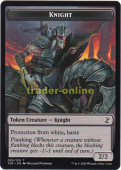 Token - Knight (Protection from white, hast 2/2) 