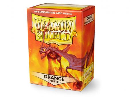Dragon Shield Kartenhüllen - Standardgröße Matte (100) - Orange 