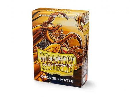 Dragon Shield Kartenhüllen - Japanische Größe Matte (60) - Orange 