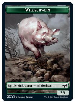 Spielstein - Wildschwein (3/1) 