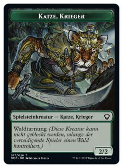 Katze, Krieger (DMC-T017) - Spielstein 