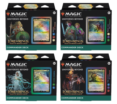 The Lord of the Rings: Tales of Middle-Earth - Commander-Deck-Display (4 Decks) - englisch 