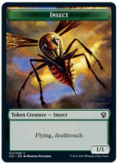 Token - Insect (Flying, deathtouch 1/1) 