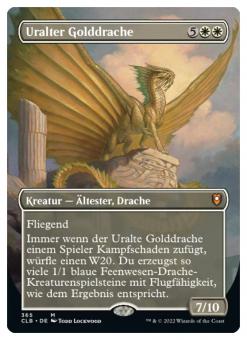 Uralter Golddrache (Alternate-Art Borderless) 