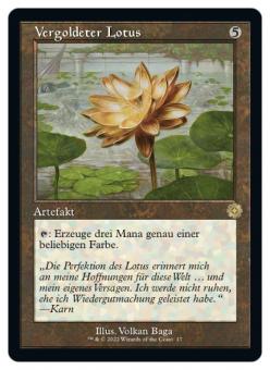 Vergoldeter Lotus 