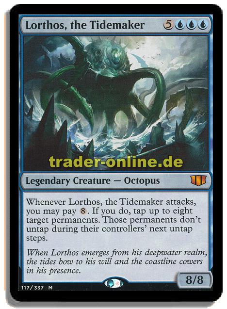 THE TIDEMAKER Commander 2014 MTG Blue Creature — Octopus Mythic Rare LORTHOS