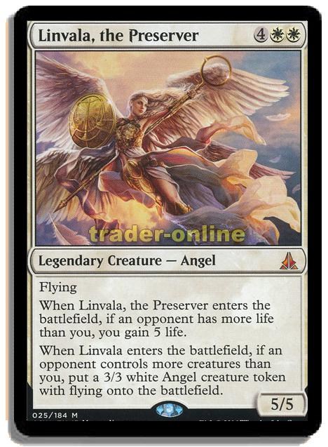 LINVALA THE PRESERVER NM mtg Oath of the Gatewatch White Angel Mythic 