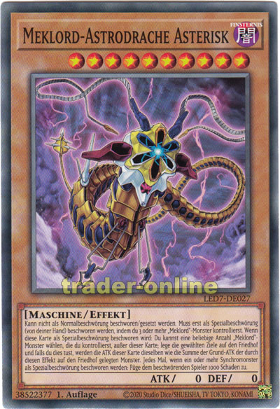Meklord Astrodrache Asterisk Trader Online De Magic Yu Gi Oh Trading Card Online Shop For Card Singles Boosters And Supplies