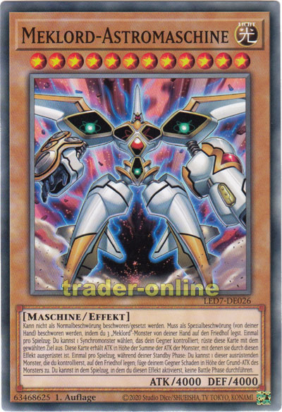 Meklord Astromaschine Trader Online De Magic Yu Gi Oh Trading Card Online Shop For Card Singles Boosters And Supplies