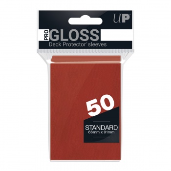 Ultra Pro Card Sleeves - Standard Size Gloss (50) - Red