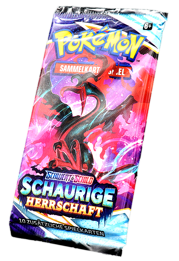 Deutsch 5X Booster ★ Pokémon Schwert und Schild Schaurige Herrschaft-