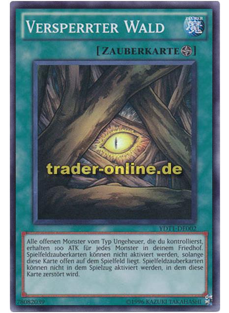 Yu Gi Oh Versperrter Wald Super Rare Neu YDT1-DE002 Deutsch 