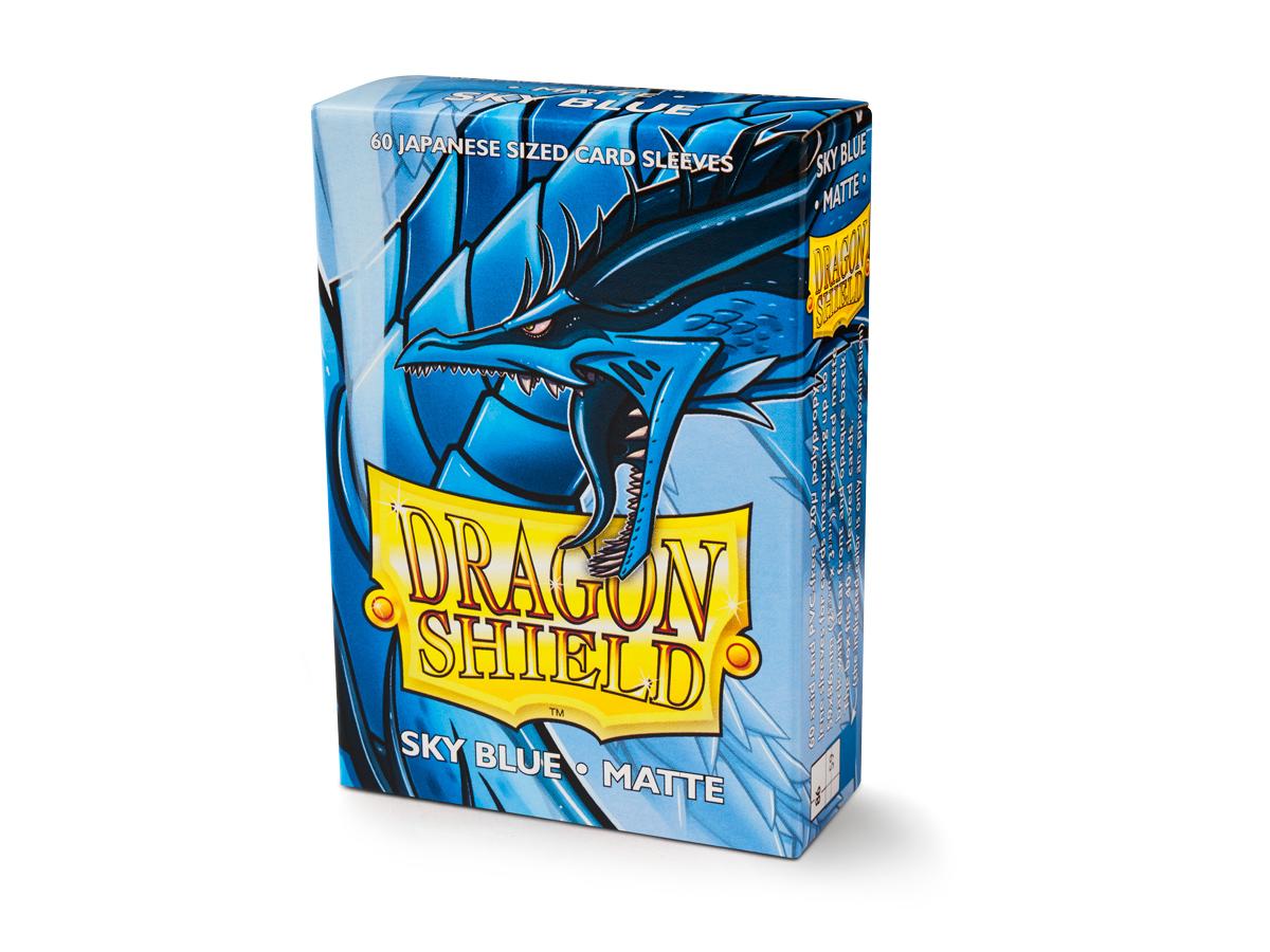 60 DRAGON SHIELD SKY BLUE MATTE JAPANESE Card Sleeves Mini Deck Protector ccg 